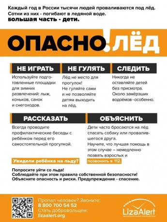 ОСТОРОЖНО! ТОНКИЙ ЛЁД!